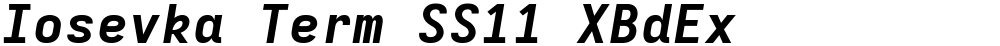 Iosevka Term SS11 XBdEx