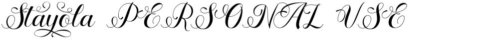 Stayola PERSONAL USE