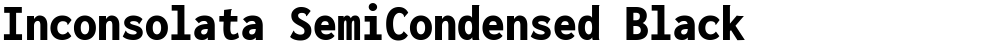 Inconsolata SemiCondensed Black