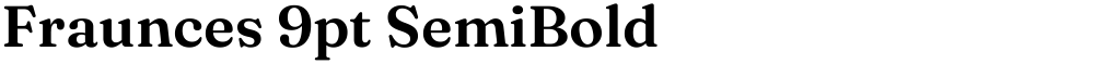 Fraunces 9pt SemiBold