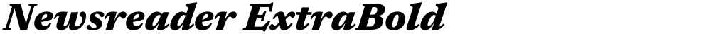 Newsreader ExtraBold