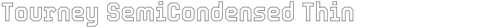 Tourney SemiCondensed Thin