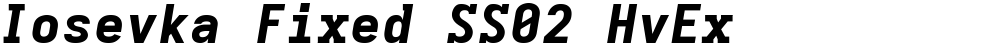 Iosevka Fixed SS02 HvEx
