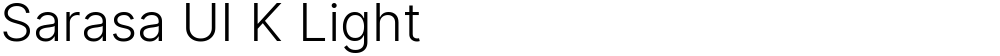 Sarasa UI K Light