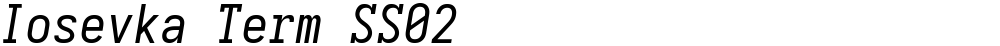 Iosevka Term SS02