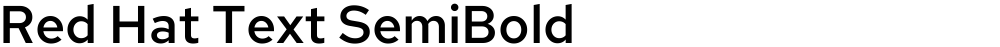 Red Hat Text SemiBold