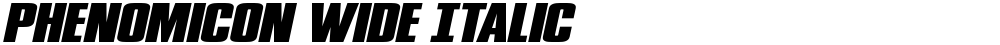 Phenomicon Wide Italic