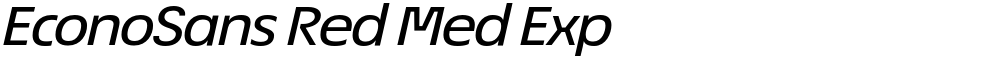 EconoSans Red Med Exp