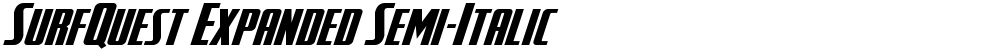 SurfQuest Expanded Semi-Italic