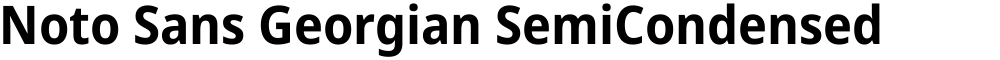 Noto Sans Georgian SemiCondensed