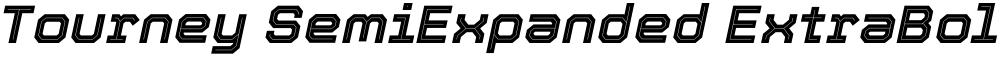 Tourney SemiExpanded ExtraBold