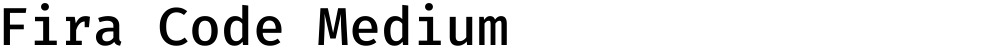 Fira Code Medium