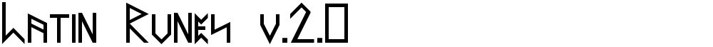 Latin Runes v.2.0