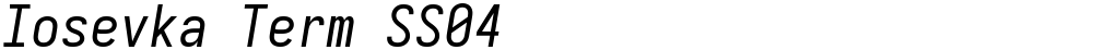 Iosevka Term SS04