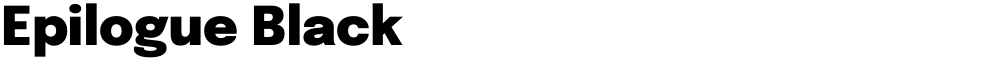 Epilogue Black