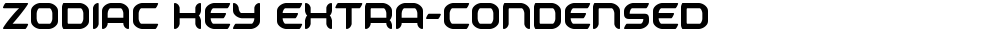 Zodiac Key Extra-Condensed