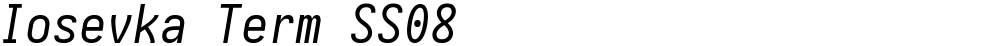 Iosevka Term SS08