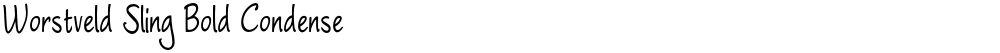 Worstveld Sling Bold Condense