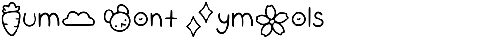 Gumi Font Symbols
