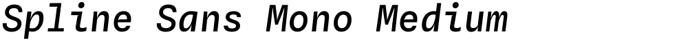 Spline Sans Mono Medium