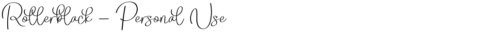 Rollerblack - Personal Use