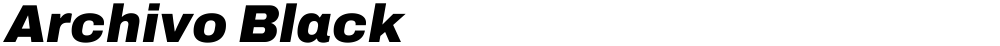 Archivo Black