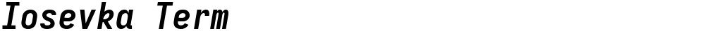 Iosevka Term