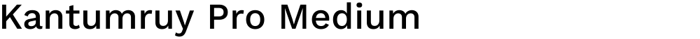 Kantumruy Pro Medium