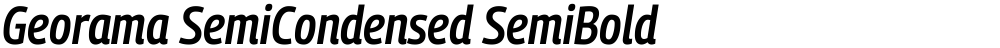 Georama SemiCondensed SemiBold