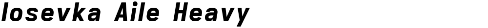 Iosevka Aile Heavy