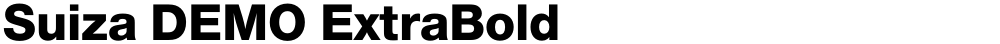Suiza DEMO ExtraBold