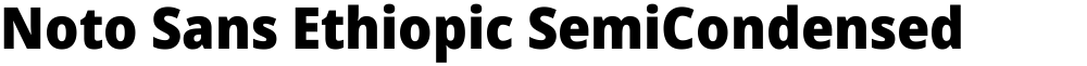 Noto Sans Ethiopic SemiCondensed Black