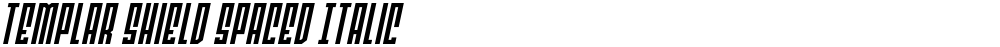 Templar Shield Spaced Italic