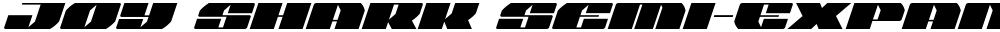 Joy Shark Semi-Expanded Italic