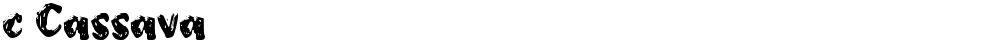 c Cassava