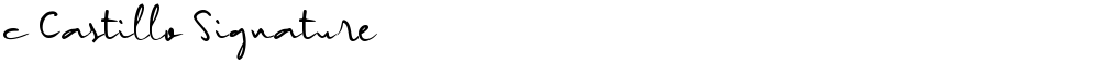 c Castillo Signature