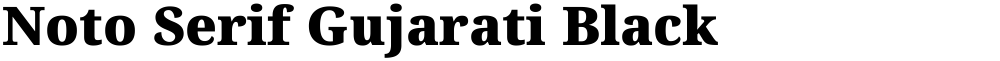 Noto Serif Gujarati Black