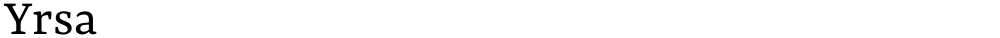 Yrsa