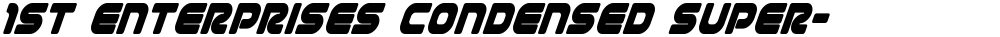 1st Enterprises Condensed Super-Italic