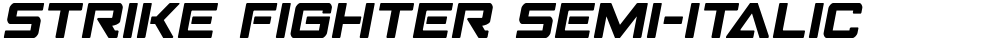Strike Fighter Semi-Italic