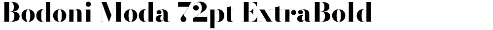 Bodoni Moda 72pt ExtraBold