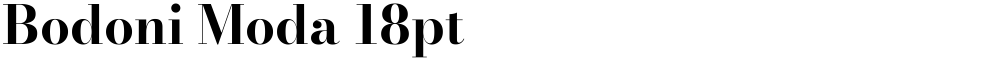 Bodoni Moda 18pt