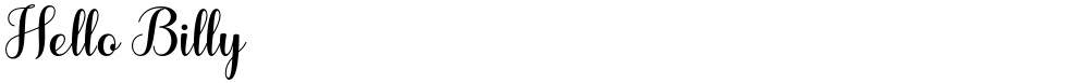 Hello Billy