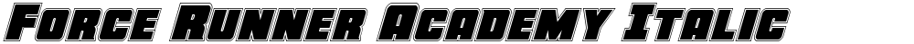 Force Runner Academy Italic