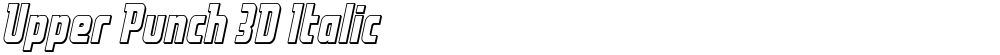 Upper Punch 3D Italic