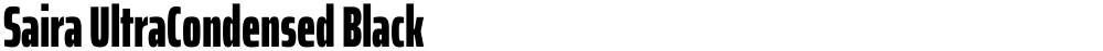 Saira UltraCondensed Black