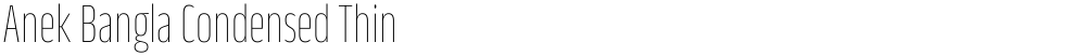 Anek Bangla Condensed Thin