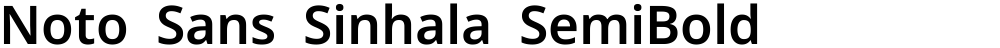 Noto Sans Sinhala SemiBold