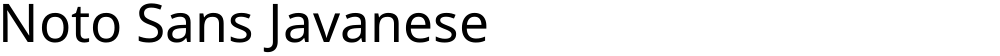 Noto Sans Javanese