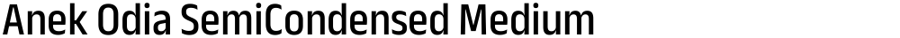 Anek Odia SemiCondensed Medium